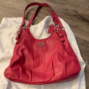 Coach hot pink satchel